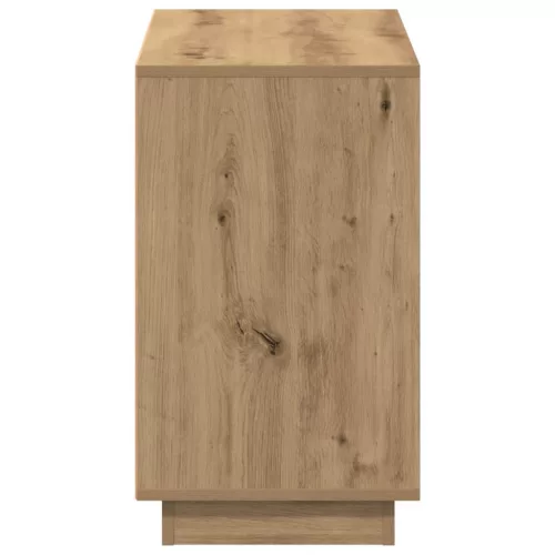 Kézműves tölgy színű szerelt fa tálalószekrény 102 x 35 x 60 cm