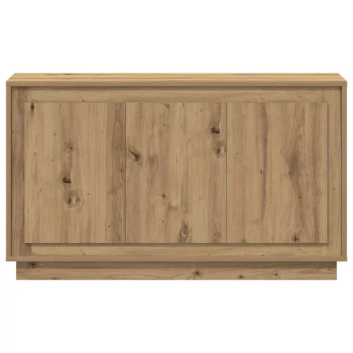 102 x 35 x 55 cm-es műfából készült kézműves tölgyfa tálalószekrény