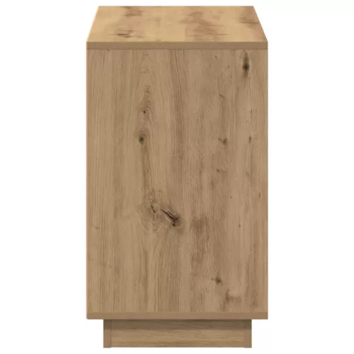102 x 35 x 55 cm-es műfából készült kézműves tölgyfa tálalószekrény
