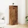 Antik fa színű szerelt fa magasszekrény 36 x 35,5 x 103,5 cm