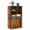 Antik fa színű szerelt fa magasszekrény 60x35,5x103,5 cm