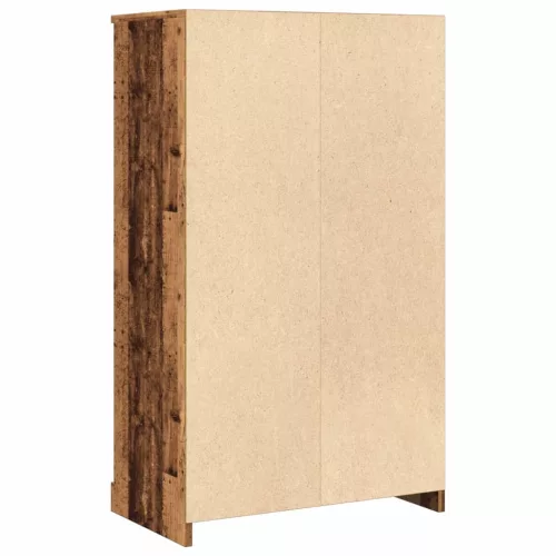 Antik fa színű szerelt fa magasszekrény 60x35,5x103,5 cm
