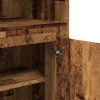 Antik fa színű szerelt fa magasszekrény 60x35,5x103,5 cm