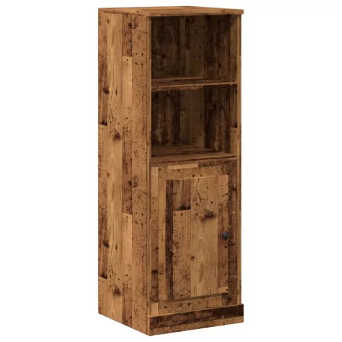 Antik fa színű szerelt fa magasszekrény 36 x 35,5 x 103,5 cm