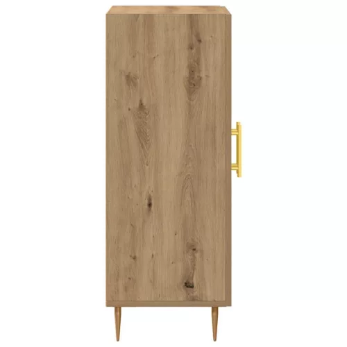 Kézműves tölgy színű szerelt fa tálalószekrény 69,5x34x90 cm