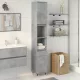 Betonszürke szerelt fa fürdőszobaszekrény 30 x 30 x 190 cm