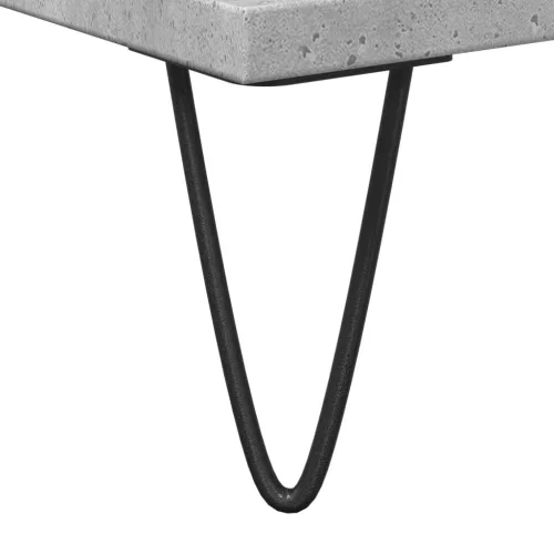 Betonszürke szerelt fa fürdőszobaszekrény 30 x 30 x 190 cm