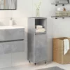 Betonszürke szerelt fa fürdőszobaszekrény 30 x 30 x 100 cm