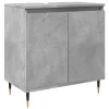 Betonszürke szerelt fa fürdőszobaszekrény 58x33x60 cm