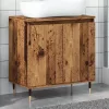 Antik fa színű szerelt fa fürdőszobaszekrény 58 x 33 x 60 cm