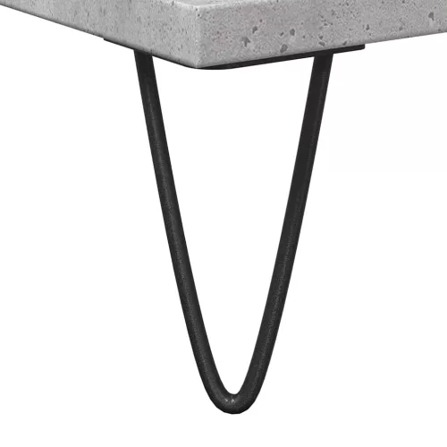 Betonszürke szerelt fa fürdőszobaszekrény 58x33x60 cm