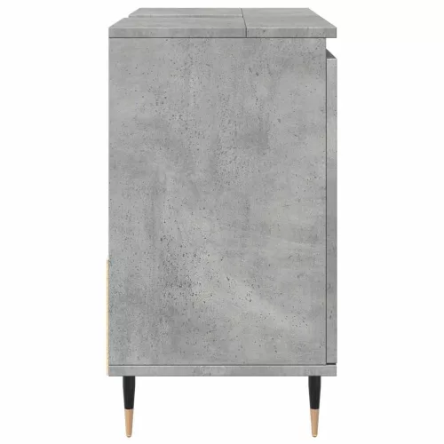 Betonszürke szerelt fa fürdőszobaszekrény 65 x 33 x 60 cm