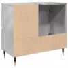 Betonszürke szerelt fa fürdőszobaszekrény 65 x 33 x 60 cm