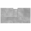 Betonszürke szerelt fa fürdőszobaszekrény 65 x 33 x 60 cm