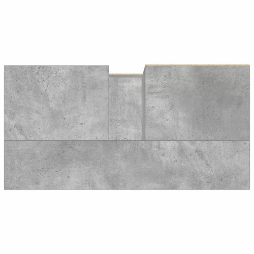 Betonszürke szerelt fa fürdőszobaszekrény 65 x 33 x 60 cm