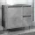 Betonszürke szerelt fa fürdőszobai mosdószekrény 65x33x60 cm