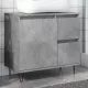 Betonszürke szerelt fa fürdőszobai mosdószekrény 65x33x60 cm