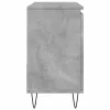 Betonszürke szerelt fa fürdőszobai mosdószekrény 65x33x60 cm