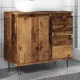 Antik fa színű szerelt fa mosdószekrény 65 x 33 x 60 cm