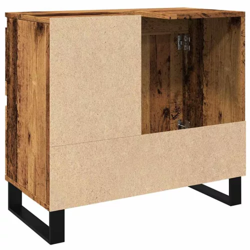Antik fa színű szerelt fa mosdószekrény 65 x 33 x 60 cm
