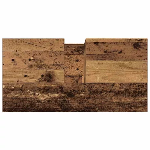 Antik fa színű szerelt fa mosdószekrény 65 x 33 x 60 cm