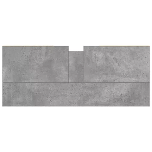 Betonszürke szerelt fa fürdőszobaszekrény 80 x 33 x 60 cm