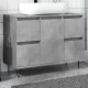 Betonszürke szerelt fa fürdőszobaszekrény 80 x 33 x 60 cm