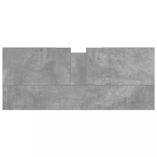 Betonszürke szerelt fa fürdőszobaszekrény 80 x 33 x 60 cm