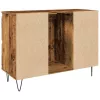 Antik fa színű szerelt fa mosdószekrény 80 x 33 x 60 cm