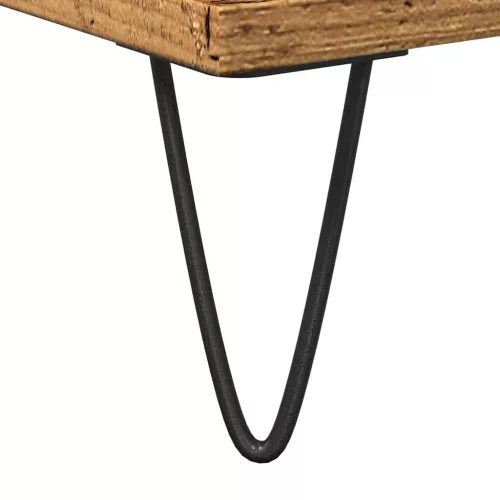 Antik fa színű szerelt fa mosdószekrény 80 x 33 x 60 cm