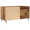 Antik fa színű szerelt fa hanglemezszekrény 84,5x38x48 cm