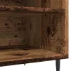 Antik fa színű szerelt fa hanglemezszekrény 84,5x38x48 cm