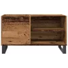 Antik fa színű szerelt fa hanglemezszekrény 84,5x38x48 cm