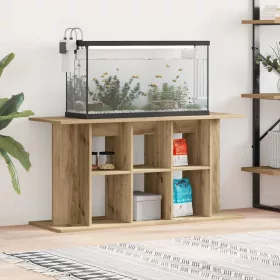   Kézműves tölgyfa akváriumállvány 120 x 40 x 60 cm rétegelt fából