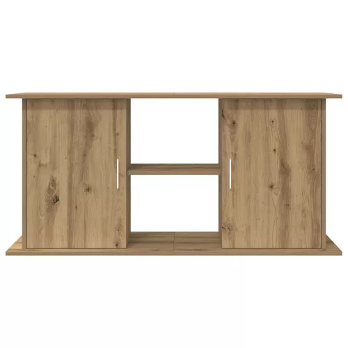 Kézműves tölgyfa akváriumállvány 121 x 41 x 58 cm rétegelt fából