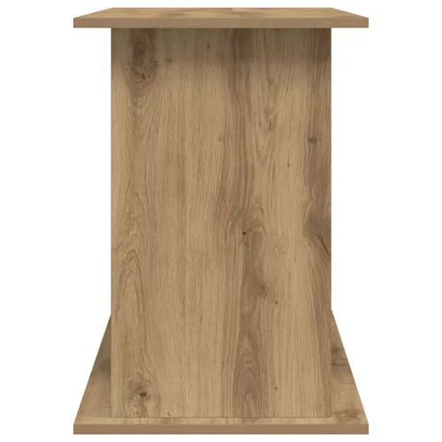 Kézműves tölgyfa akváriumállvány 121 x 41 x 58 cm rétegelt fából
