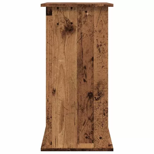 Antik fa színű szerelt fa akváriumállvány 81x36x73 cm
