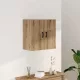 Kézműves tölgy színű szerelt fa faliszekrény 60 x 31 x 60 cm