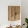 Kézműves tölgy színű szerelt fa tálalószekrény 69,5x34x90 cm