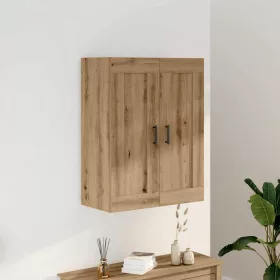   Kézműves tölgy színű szerelt fa tálalószekrény 69,5x34x90 cm