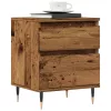Antik fa színű szerelt fa éjjeliszekrény 40 x 35 x 50 cm