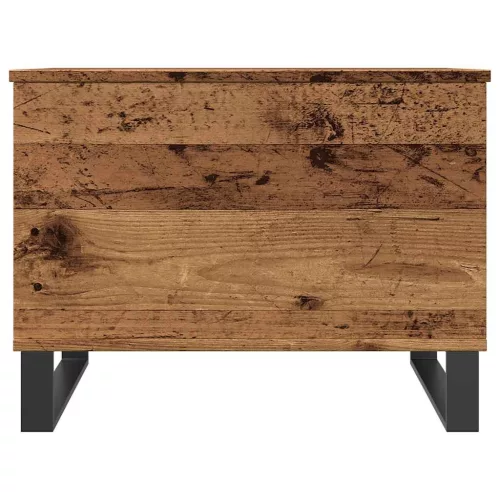 Antik fa színű szerelt fa dohányzóasztal 60 x 44,5 x 45 cm