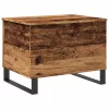 Antik fa színű szerelt fa dohányzóasztal 60 x 44,5 x 45 cm