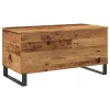 Antik fa színű szerelt fa dohányzóasztal 90 x 44,5 x 45 cm