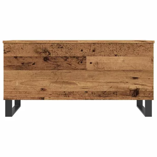 Antik fa színű szerelt fa dohányzóasztal 90 x 44,5 x 45 cm
