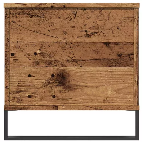 Antik fa színű szerelt fa dohányzóasztal 90 x 44,5 x 45 cm