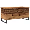 Antik fa színű szerelt fa dohányzóasztal 90 x 44,5 x 45 cm