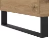 Kézműves tölgy színű szerelt fa dohányzóasztal 90x44,5x45 cm
