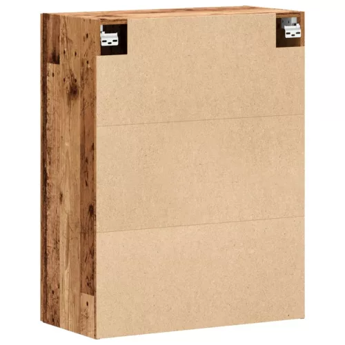 Antik fa színű szerelt fa fali szekrény 69,5 x 34 x 90 cm