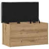 Kézműves tölgyfa tárolópad 82 x 42 x 45 cm redőzött fa